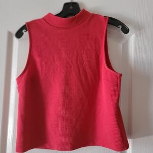 Express Sleeveless Coral Textured Top Woman Sz S